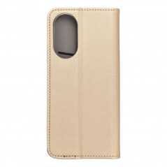 Oppo A58 Wallet Cases Smart Case Book Gold