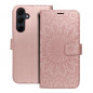 Samsung Galaxy A35 Wallet Cases MEZZO Book Mandala  Rose gold