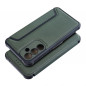 Samsung Galaxy A35 Wallet Cases Razor Book Carbon Fibre, Carbon pattern  Dark green