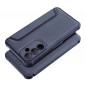 Samsung Galaxy A35 Wallet Cases Razor Book Carbon Fibre, Carbon pattern  Blue
