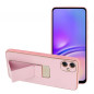 Samsung Galaxy A05 Case LEATHER Case Kickstand Pink