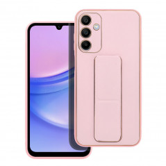 Samsung Galaxy A15 5G Case LEATHER Case Kickstand Pink