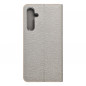 Samsung Galaxy A55 Wallet Cases LUNA Book Gold Elegant  Silver