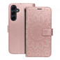 Samsung Galaxy A55 Wallet Cases MEZZO Book Mandala  Rose gold