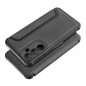 Samsung Galaxy A55 Wallet Cases Razor Book Carbon Fibre, Carbon pattern  Black