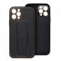 Samsung Galaxy A15 5G Case LEATHER Case Kickstand Black