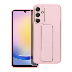Samsung Galaxy A25 5G Case LEATHER Case Kickstand Pink