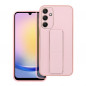 Samsung Galaxy A25 5G Case LEATHER Case Kickstand Pink
