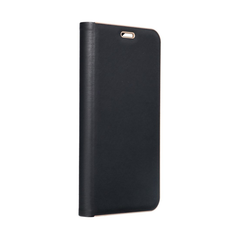 Samsung Galaxy A05s Wallet Cases LUNA Book Gold Elegant  Black