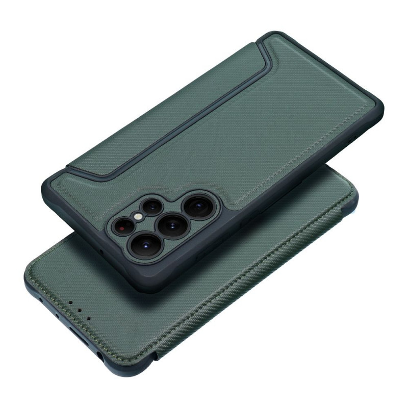 Samsung Galaxy A05s Wallet Cases Razor Book Carbon Fibre, Carbon pattern Dark green Samsung Galaxy A05s Wallet Cases Razor Book Carbon Fibre, Carbon pattern Dark green