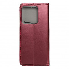 XIAOMI Redmi Note 13 5G Wallet Cases Smart Magneto book Burgundy
