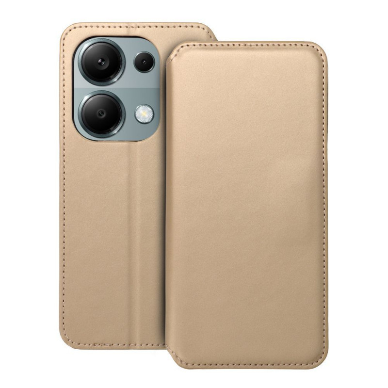 XIAOMI Redmi Note 13 Pro 4G Wallet Cases Dual Pocket book Gold