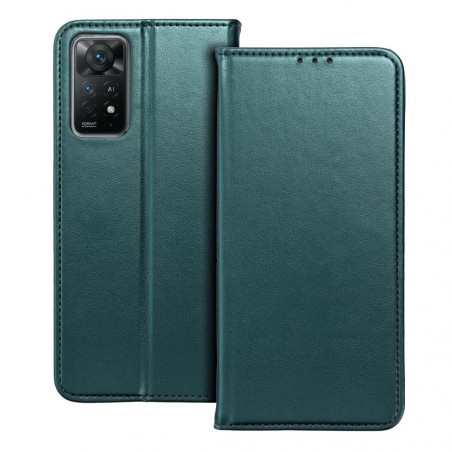 XIAOMI Redmi Note 13 Pro 4G Wallet Cases Smart Magneto book Dark green