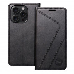 Apple iPhone 15 Pro Wallet Cases Forcell F-PROTECT RFID Blocker Book Elegant  Black