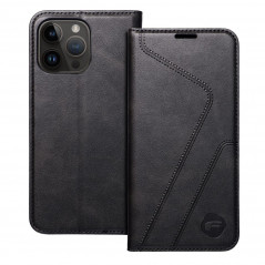 Apple iPhone 14 Pro Max Wallet Cases Forcell F-PROTECT RFID Blocker Book Elegant  Black