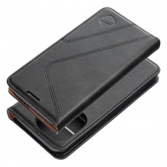 Apple iPhone 14 Pro Max Wallet Cases Forcell F-PROTECT RFID Blocker Book Elegant  Black