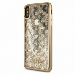 ly Dræbte Bevæger sig Original faceplate for Apple iPhone XS Max GUESS cover TPU Gold