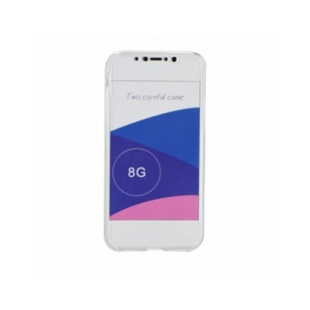 360 Ultra Slim Front+Back for Apple iPhone X FORCELL Silicone phone case Transparent