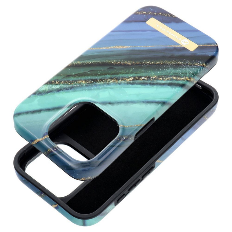 Apple iPhone 15 Pro Max Case Forcell F-Pprotect Mirage MagSAFE  Jade marble