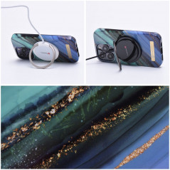 Apple iPhone 15 Pro Max Case Forcell F-Pprotect Mirage MagSAFE  Jade marble