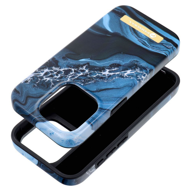 Apple iPhone 15 Pro Case Forcell F-Pprotect Mirage MagSAFE  Ocean marble