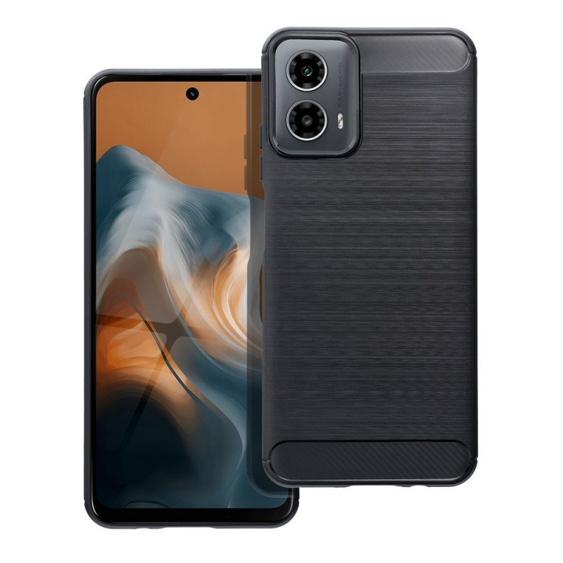 Motorola Moto G34 Case Carbon Elegant  Black