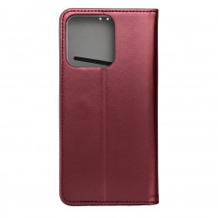 Realme Note 50 Wallet Cases Smart Magneto book Burgundy