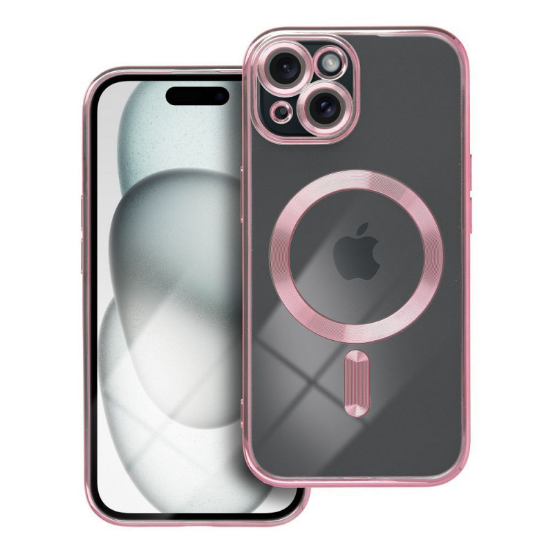Apple iPhone 15 Case Electro Mag MagSAFE  Rose gold