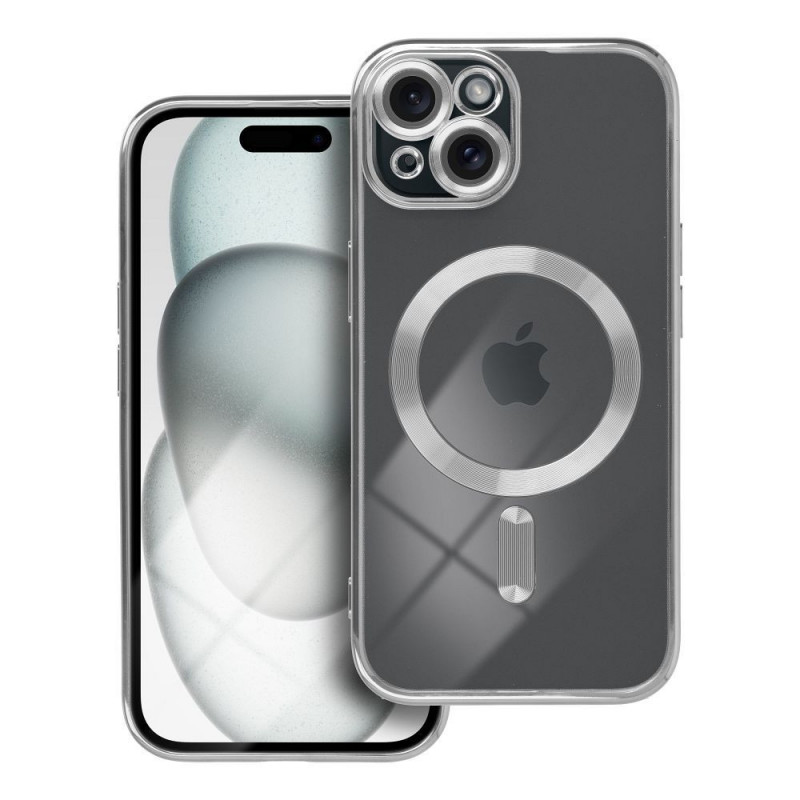 Apple iPhone 15 Case Electro Mag MagSAFE  Silver
