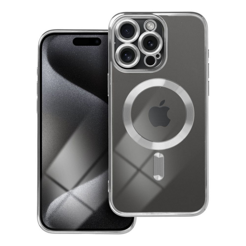 Apple iPhone 15 Pro Case Electro Mag MagSAFE  Silver