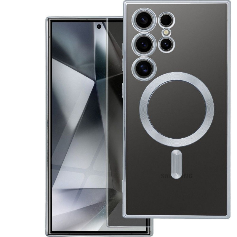 Samsung Galaxy A55 Case Electro Mag MagSAFE  Silver