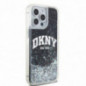 Apple iPhone 13 Pro Max Case DKNY Liquid Glitters Arch Logo Black