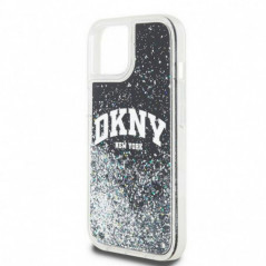 Apple iPhone 14 Case DKNY Liquid Glitters Arch Logo Black