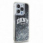 Apple iPhone 15 Pro Case DKNY Liquid Glitters Arch Logo Black