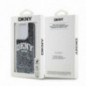 Apple iPhone 15 Pro Case DKNY Liquid Glitters Arch Logo Black