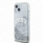 Apple iPhone 15 Case DKNY Liquid Glitters Arch Logo White