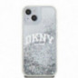 Apple iPhone 15 Case DKNY Liquid Glitters Arch Logo White