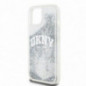 Apple iPhone 15 Case DKNY Liquid Glitters Arch Logo White