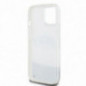 Apple iPhone 15 Case DKNY Liquid Glitters Arch Logo White