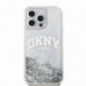 Apple iPhone 15 Pro Case DKNY Liquid Glitters Arch Logo White