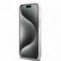 Apple iPhone 15 Pro Case DKNY Liquid Glitters Arch Logo White