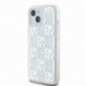 Apple iPhone 15 Case DKNY Liquid Glitters Checkered Pattern White