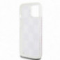 Apple iPhone 15 Case DKNY Liquid Glitters Checkered Pattern Pink
