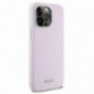 Apple iPhone 14 Pro Max Case DKNY Silicone Horizontal Metal Logo MagSAFE  Pink