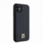 Apple iPhone 11 Case DKNY Pu Repeat Pattern Stack Logo MagSAFE  Black