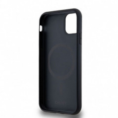 Apple iPhone 11 Case DKNY Pu Repeat Pattern Stack Logo MagSAFE  Black