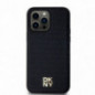 Apple iPhone 13 Pro Max Case DKNY Pu Repeat Pattern Stack Logo MagSAFE  Black
