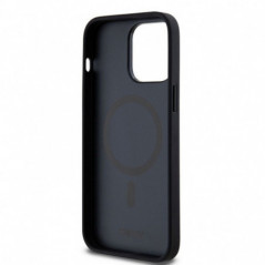 Apple iPhone 13 Pro Max Case DKNY Pu Repeat Pattern Stack Logo MagSAFE  Black