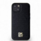 Apple iPhone 14 Case DKNY Pu Repeat Pattern Stack Logo MagSAFE  Black