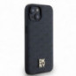 Apple iPhone 14 Case DKNY Pu Repeat Pattern Stack Logo MagSAFE  Black